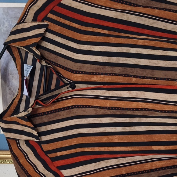 Vintage Contemporary Long Sleeve Button-Up Shirt Size Large Career Scandinavian - Picture 6 of 11